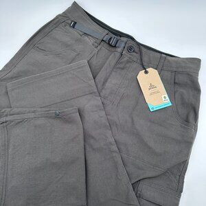 prAna Men's Stretch Zion™ Relaxed Straight Leg Pant II, Size W32 x L30 Dark Iron